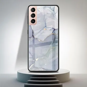Винтажный чехол из мраморного стекла для Samsung Galaxy S22 S20 FE S21 5G S10 S9 Plus Note 10 20 Lite, закаленный чехол для телефона Samsung Note 10 Lite