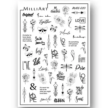 MILLIART NAILS Слайдер дизайн для ногтей 2D MAX-020