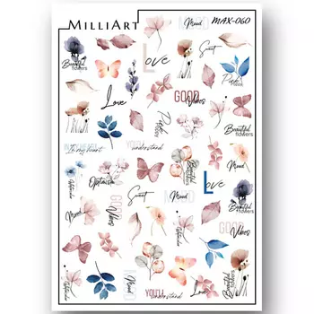 MILLIART NAILS Слайдер дизайн для ногтей 2D MAX-060