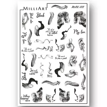 MILLIART NAILS Слайдер дизайн для ногтей 2D MAX-107
