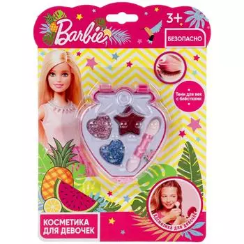 МИЛАЯ ЛЕДИ Косметика для девочек БАРБИ тени с блестками, аппликатор