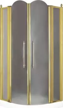 Душевой уголок Migliore Diadema 90x90 22678, профиль золото, стекло матовое