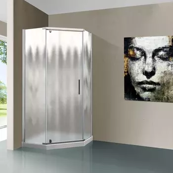 Душевой уголок Vincea Stresa VSP-1S900CH, стекло шиншилла, хром