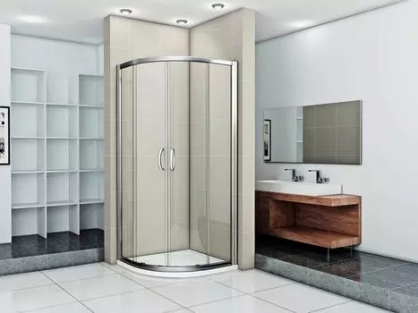 Душевой уголок 80х80 см Good Door Infinity R-80-C-CH ИН00002 стекло прозрачное
