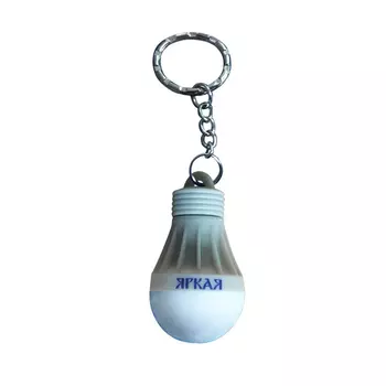 Фонарь-брелок светодиодный «Яркая» Uniel Standard Mini от батареек 55х30 S-KL023-T Grey UL-00004092