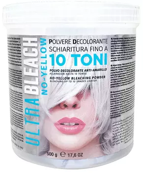 KAYPRO Пудра 10 тонов обесцвечивания с антижелтым эффектом / ULTRABLEACH NO-YELLOW BLEACHING POWDER 500 г