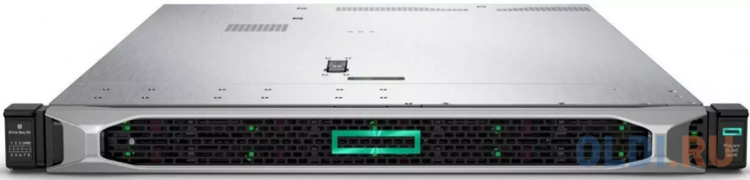 Сервер HPE DL360 Gen10, 1x 4208 Xeon-S 8C 2.1GHz, 1x16GB-R DDR4, S100i/ZM (RAID 0,1,5,10) noHDD (4 LFF 3.5'' HP) 1x500W (up2), 4x1Gb/s FLR, noDVD, iLO5, Rack1U, 3-3-3