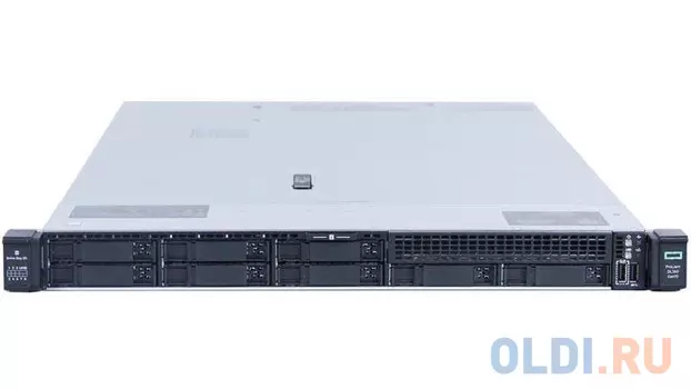 Сервер HPE DL360 Gen10, 1x 5217 Xeon-G 8C 3.0GHz, 1x32GB-R DDR4, P408i-a/2GB (RAID 1+0/5/5+0/6/6+0/1+0 ADM) noHDD (8/10+1 SFF 2.5" HP) 1x800W (up2), 4x1Gb/s FLR, noDVD, iLO5, Rack1U, 3-3-3