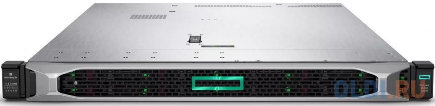 Сервер HPE DL360 Gen10, 1x 6230 Xeon-G 20C 2.1GHz, 1x32GB-R DDR4, P408i-a/2GB (RAID 1+0/5/5+0/6/6+0/1+0 ADM) noHDD (8/10+1 SFF 2.5" HP) 1x800W (up2), 4x1Gb/s FLR, noDVD, iLO5, Rack1U, 3-3-3