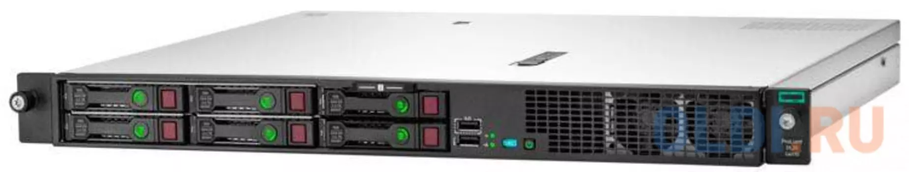 Сервер HPE ProLiant DL20 Gen10 1xE-2224 1x16Gb SFF-4 S100i 1G 2P 1x500W (P17080-B21)