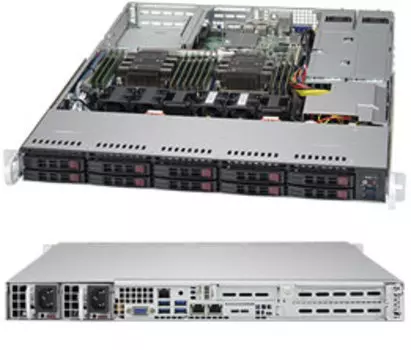 Сервер OLDI Computers Personal <0708332> Сервер / 1U / Intel Xeon Gold 6144 3.5ГГц * 2 / 64Gb * 8 / Intel® C622 / 480 Гб SSD SATA III * 2 / 4 x 10Gb + 1x IPMI / ASPEED AST2500 BMC / noDVD / noOS