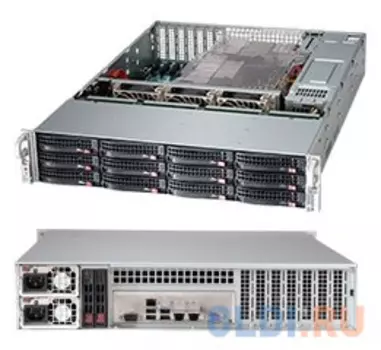 Серверный корпус 2U Supermicro CSE-826BAC4-R920LPB 2 x 920 Вт черный