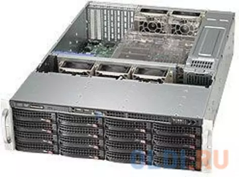 Серверный корпус 3U Supermicro CSE-836BA-R920B 920 Вт серый чёрный