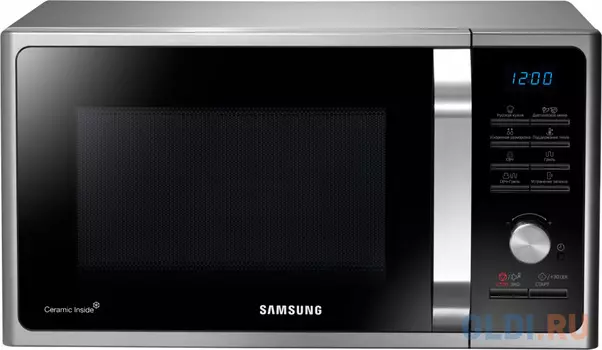 Samsung MG23F302TQS/BW Микроволновая печь, 23л, 800Вт, серебристый