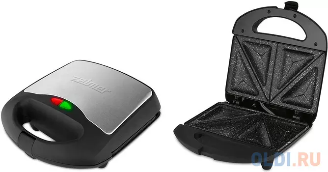 Сэндвичница Zelmer ZSM7860 чёрный серый