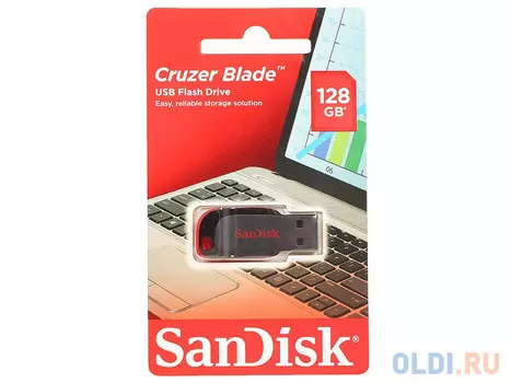 Внешний накопитель 128GB USB Drive  SanDisk Blade (SDCZ50-128G-B35)