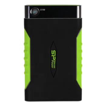 Внешний жесткий диск 2.5'' Silicon Power SP020TBPHDA15S3K 2TB Armor A15 USB 3.1 черный/зеленый