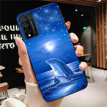 Чехол для телефона «Дельфин-Кит» для Huawei Honor 9X 9A 8X 8S 7A 7C 20 10i 10Xlite Y6 Y5 P40 P30 lite P20Pro Mate20Pro Mate20lite Honor 8S