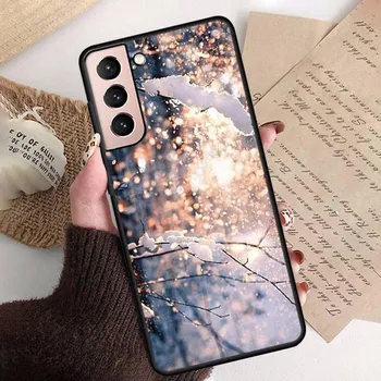 Зимний легкий чехол для телефона Snow для Samsung Galaxy S22 S20 Ultra S20 S22 Plus S21 S10 S9 S8 Plus S10E S20 FE S8