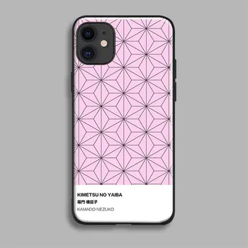 Чехол для телефона Demon Slayer Kimetsu no Yaiba Design, силиконовый стеклянный чехол для Apple iPhone 6s 7 8 Plus X XR XS 11 12 13 mini Pro MAX iPhone 6 6s&Silicone TPU Case