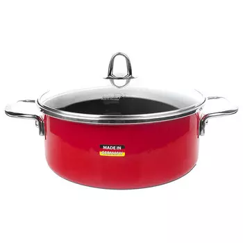 Кастрюля с крышкой Kochstar Metallica Red Premium 6,1л