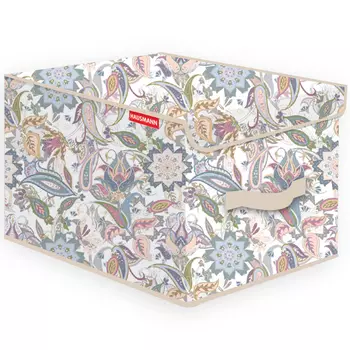 Кофр для хранения Hausmann Paisley 30x40x25см, бежевый