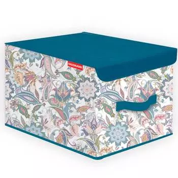 Кофр для хранения Hausmann Paisley 30x40x25см, синий