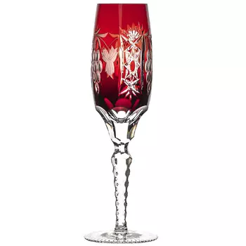 Фужер для шампанского Ajka Crystal Grape 180мл, темно-бордовый