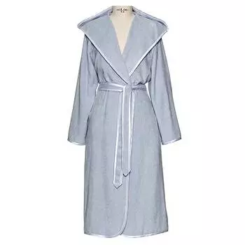 Халат с капюшоном Move Homewear размер 36/37, цвет серый
