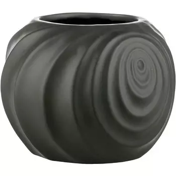 Кашпо Lene Bjerre Swirl 12,5x14,5см, цвет черный