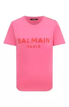 Хлопковая футболка Balmain