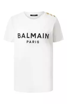 Хлопковая футболка Balmain