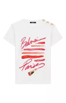 Хлопковая футболка Balmain