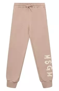 Хлопковые джоггеры MSGM kids