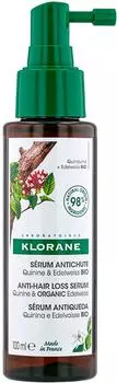 Концентрат для волос Klorane от выпадения с хинином и органическим экстрактом эдельвейса 100мл