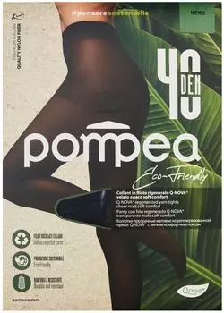 Колготки Pompea Eco Friendly 40 den 4-L nero