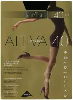 Колготки Omsa Attiva 40 Nero Черные Размер 6