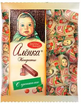 Конфеты Аленка с орешками 250г - Vprok.ru Перекрёсток
