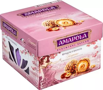 Конфеты Amapola Фундук и Ваниль 100г. Доставим до двери!