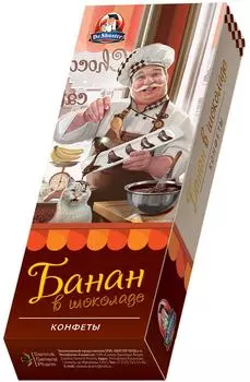 Конфеты Dr. Shuster Банан в шоколаде 75г