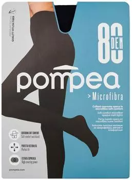 Колготки Pompea Microfibra 80 den 1/2-S nero