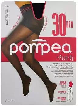 Колготки Pompea Push-Up Studio 30 den 4-L nero