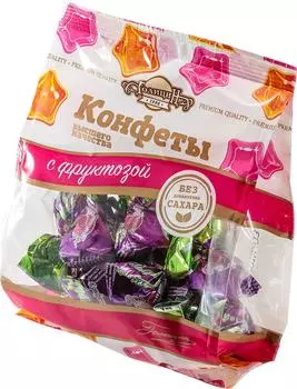 Конфеты Голицин Пралине Горькое с фруктозой 180г
