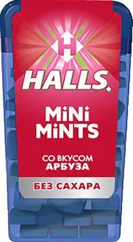 Конфеты Halls Mini Mints со вкусом арбуза без сахара 12.5г