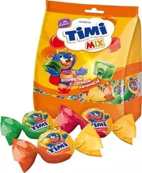 Конфеты Konti Timi Mix с сочной начинкой 220г