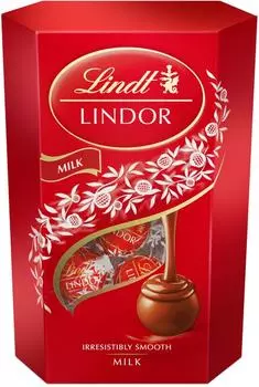 Конфеты Lindt Lindor из молочного шоколада с начинкой 200г