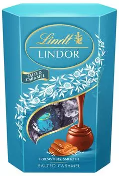 Конфеты Lindt Lindor из молочного шоколада с начинкой из соленой карамели 200г