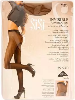 Колготки SiSi Invisible Control Top 30 Daino Бежевые Размер 2