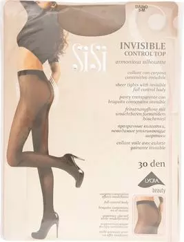 Колготки SiSi Invisible Control Top 30 Daino Бежевые Размер 3