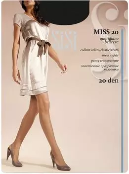Колготки SiSi Miss 20 Nero Черный Размер 3с доставкой!